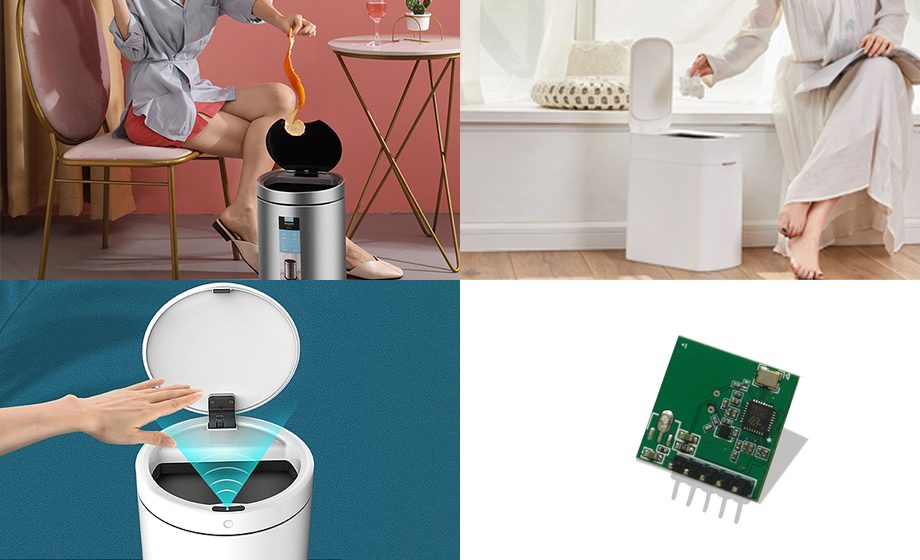 Low-power radar module detects smart trash can open lid trigger Low-power radar module detects smart trash can open lid trigger